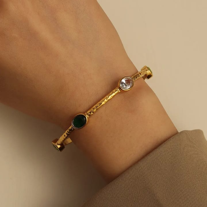 Emerald Glow Cuff