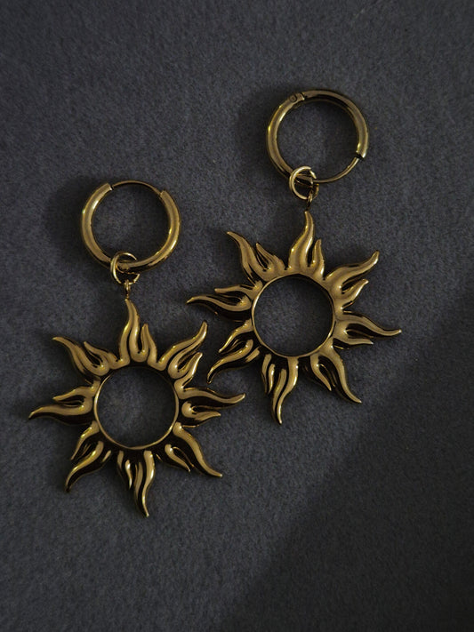 Sun drop earring