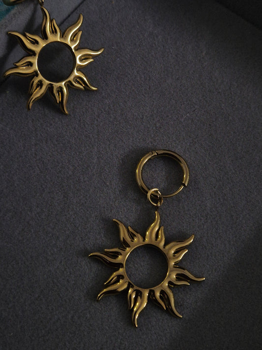 Sun drop earring
